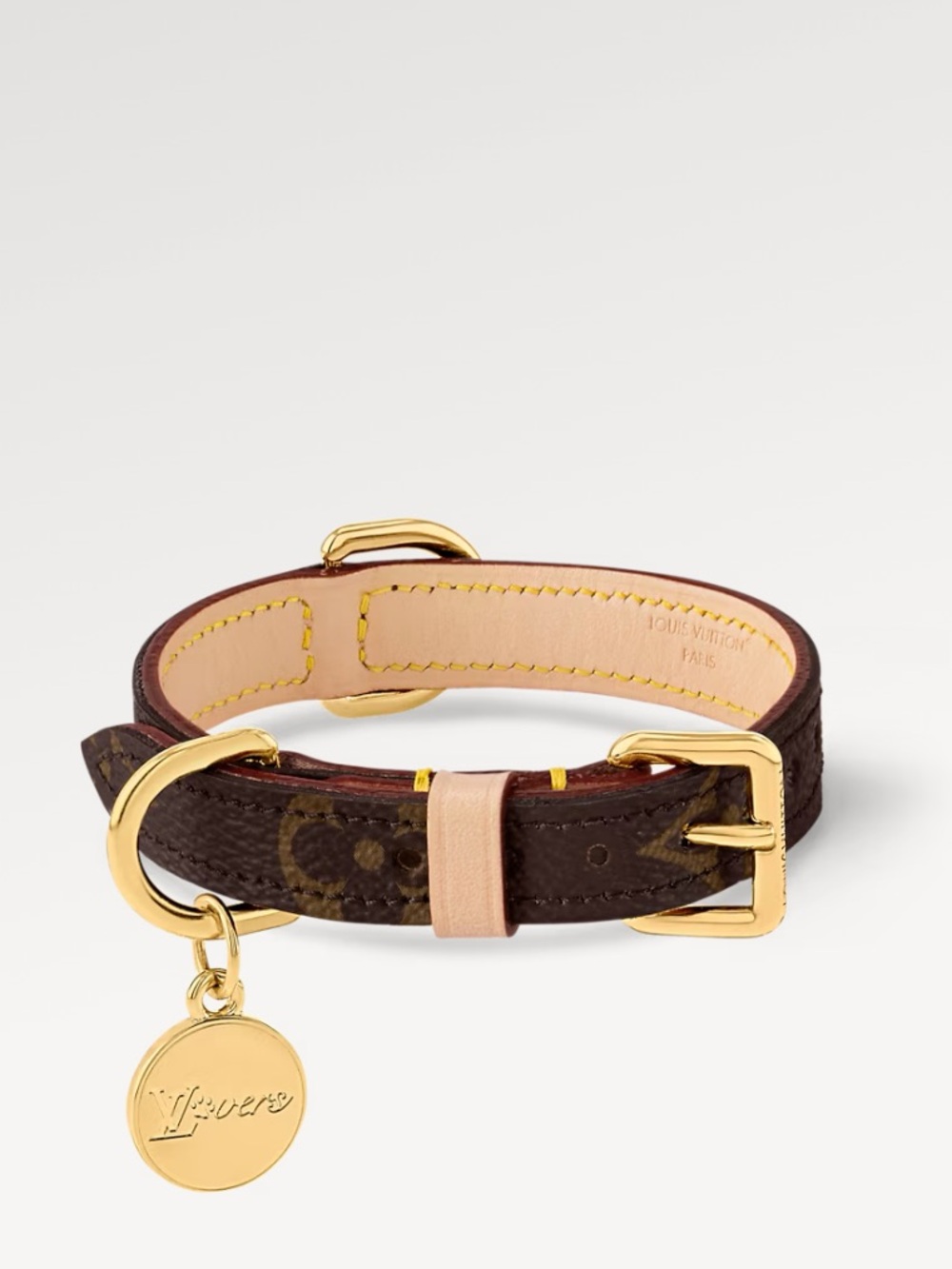 Host pick ✨Louis Vuitton Brown Monogram Dog Collar xs